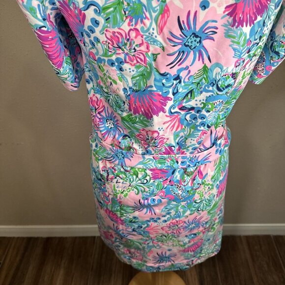 Lilly Pulitzer Harriet Mandevilla Baby Paradise Petals Terry Dress Womens Size M - Picture 15 of 16